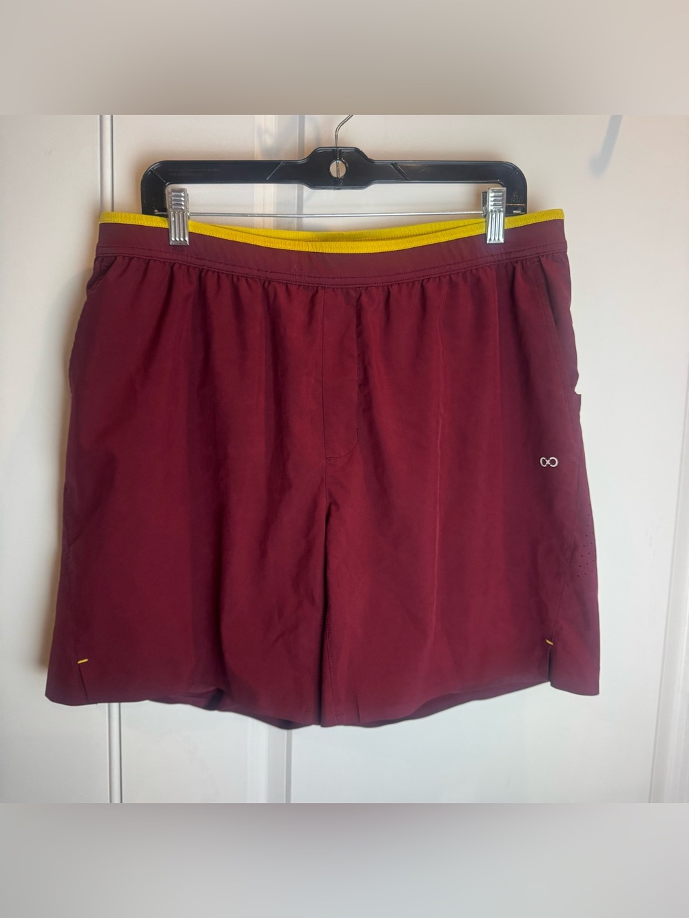 Centric Hiflex Aero Shorts Lined Shorts Drawstring Burgundy Mens XXL